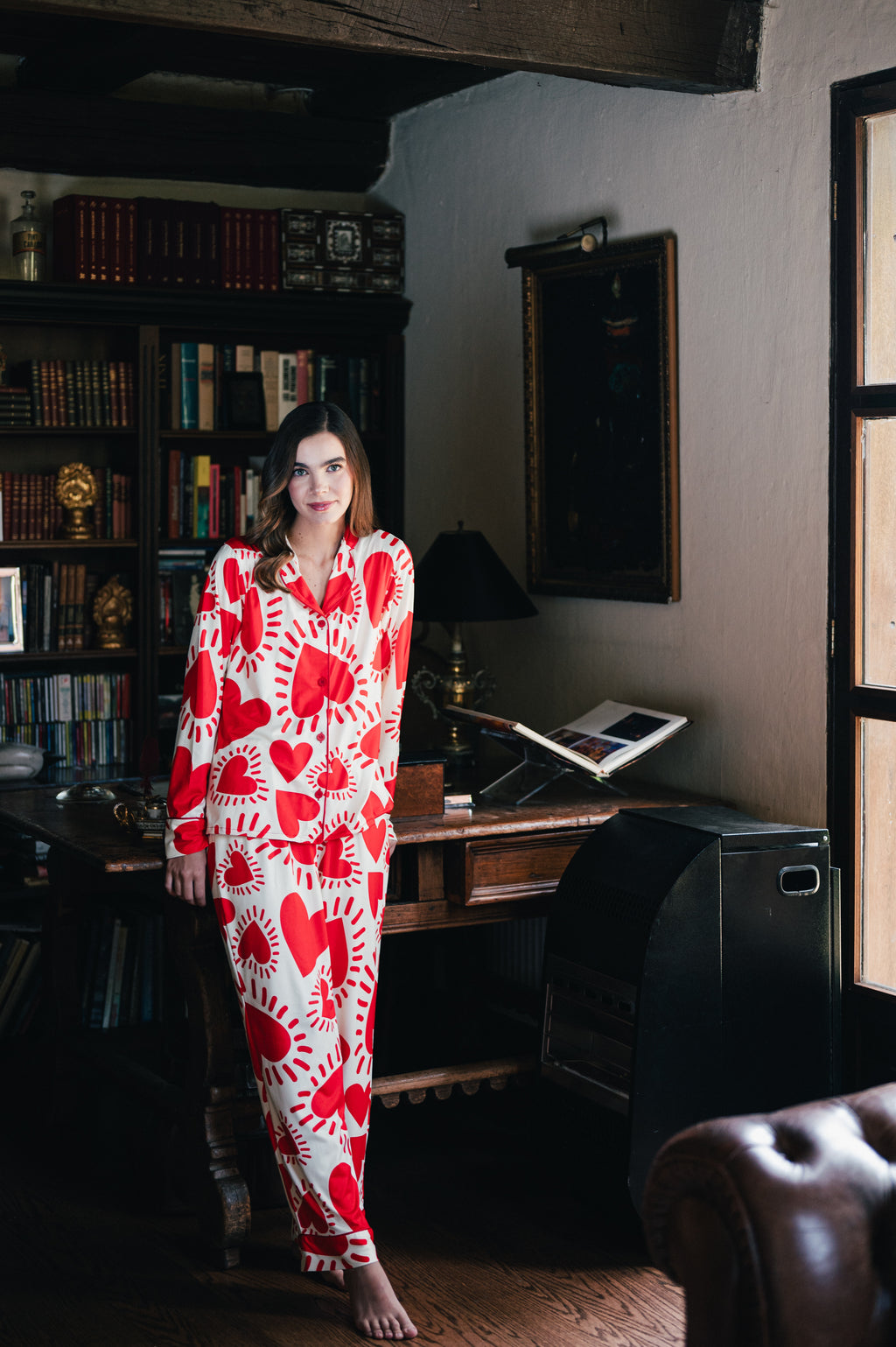 Amor Rojo - Camisa Manga Larga y Pantalon