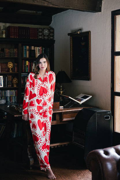 Amor Rojo - Camisa Manga Larga y Pantalon