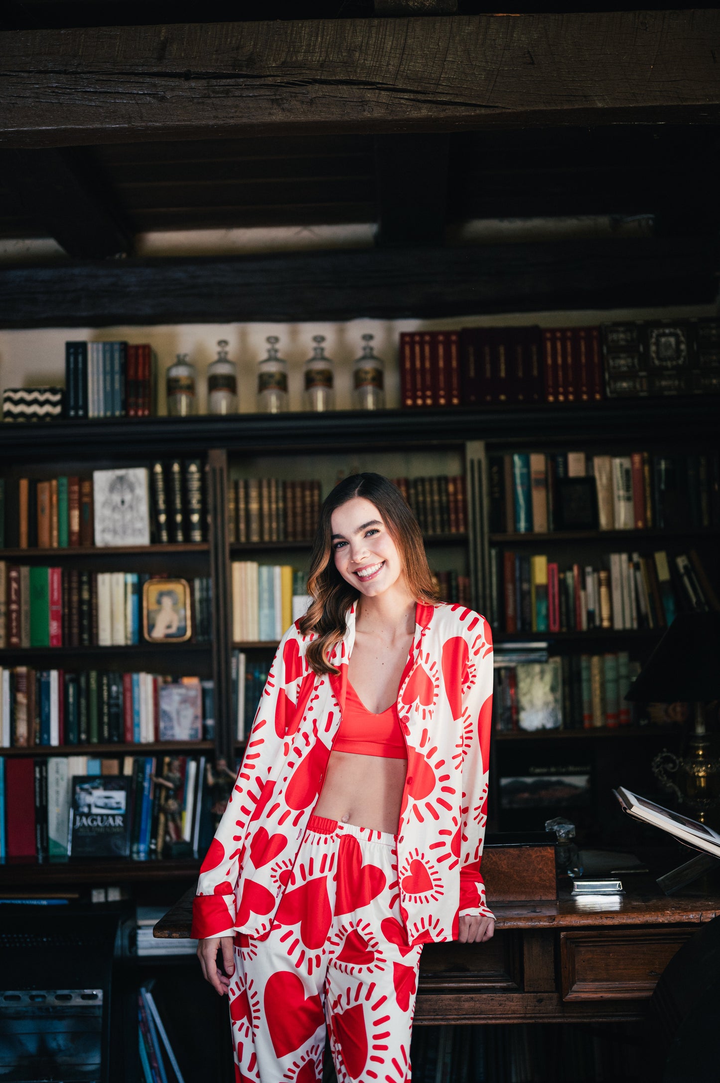 Amor Rojo - Camisa Manga Larga y Pantalon