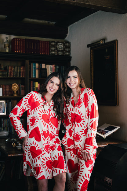 Amor Rojo - Camisa Manga Larga y Pantalon