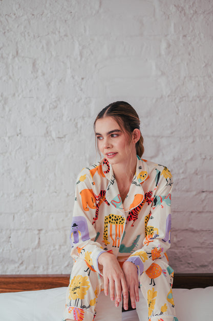Animales de la Selva - Camisa Manga Larga y Pantalon