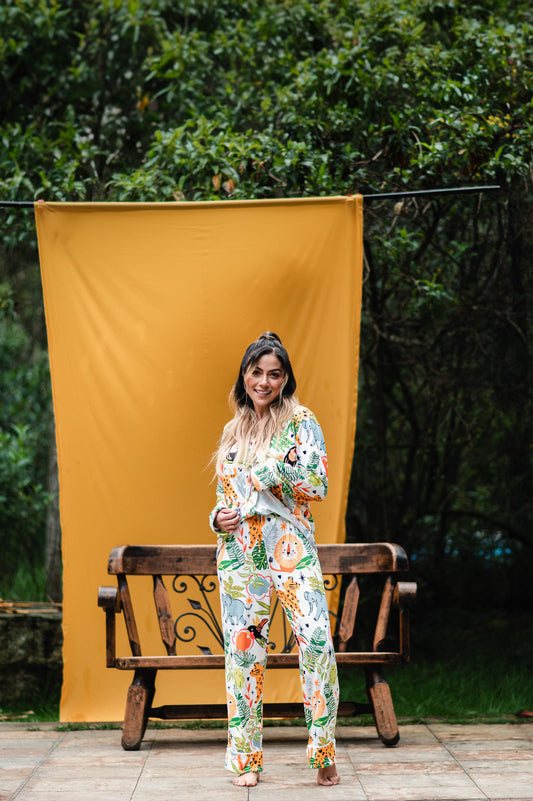 Bosque Tropical - Camisa Manga Larga y Pantalon