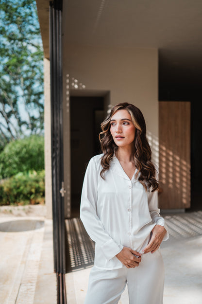 Blanca Milano - Camisa Manga Larga y Pantalon Sin Vivos