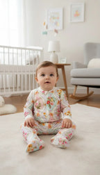 Bouquette de Flores - Enterizo Bebe foto de cuerpo entero