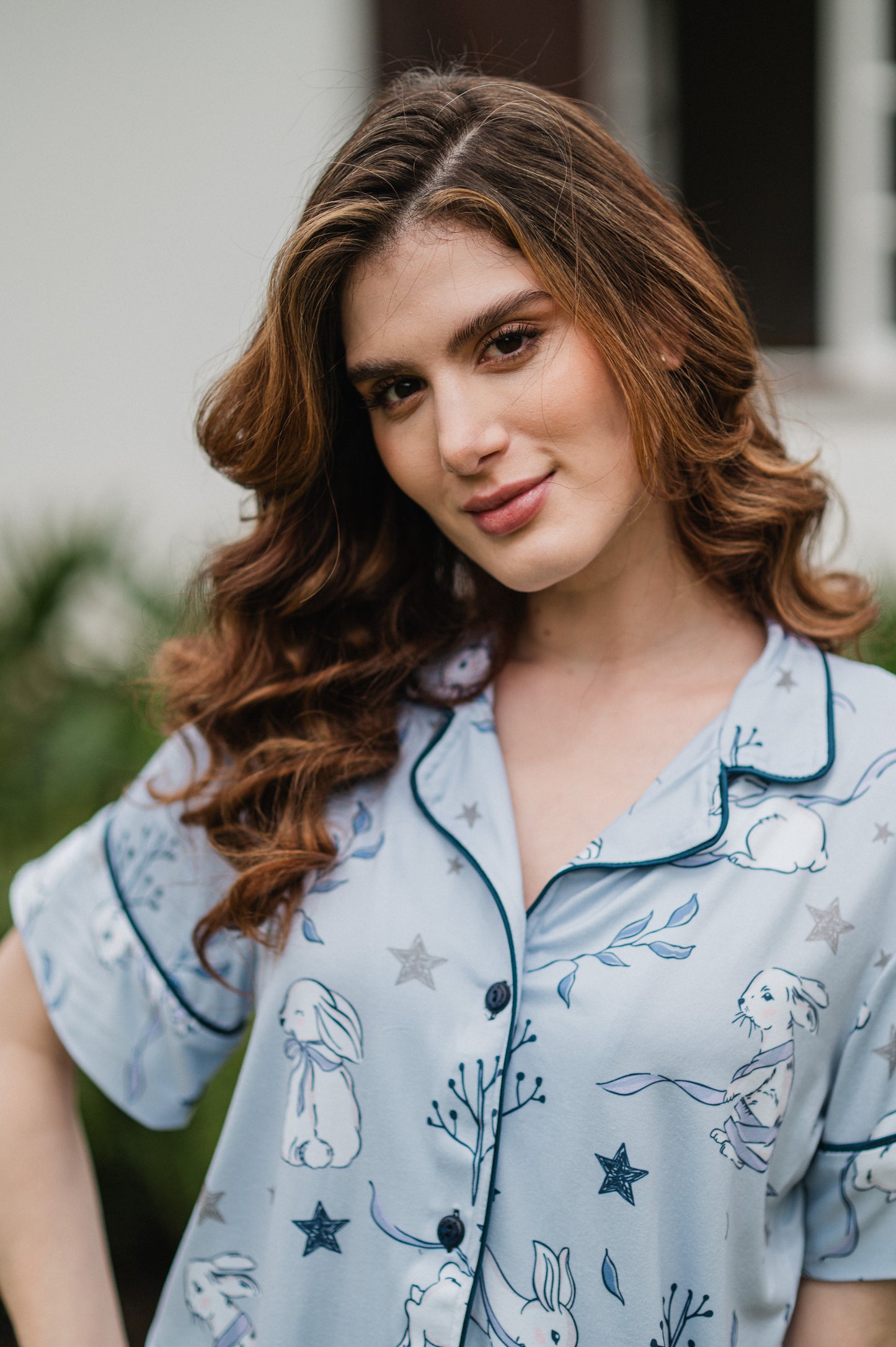 Conejito Azul - Camisa Manga Corta y Short