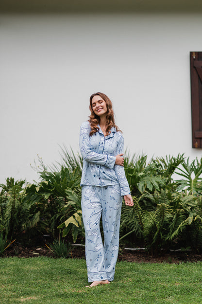 Conejito Azul - Camisa Manga Larga y Pantalon