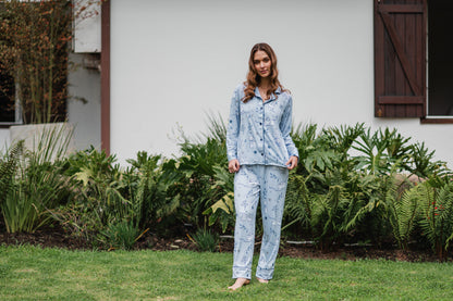 Conejito Azul - Camisa Manga Larga y Pantalon