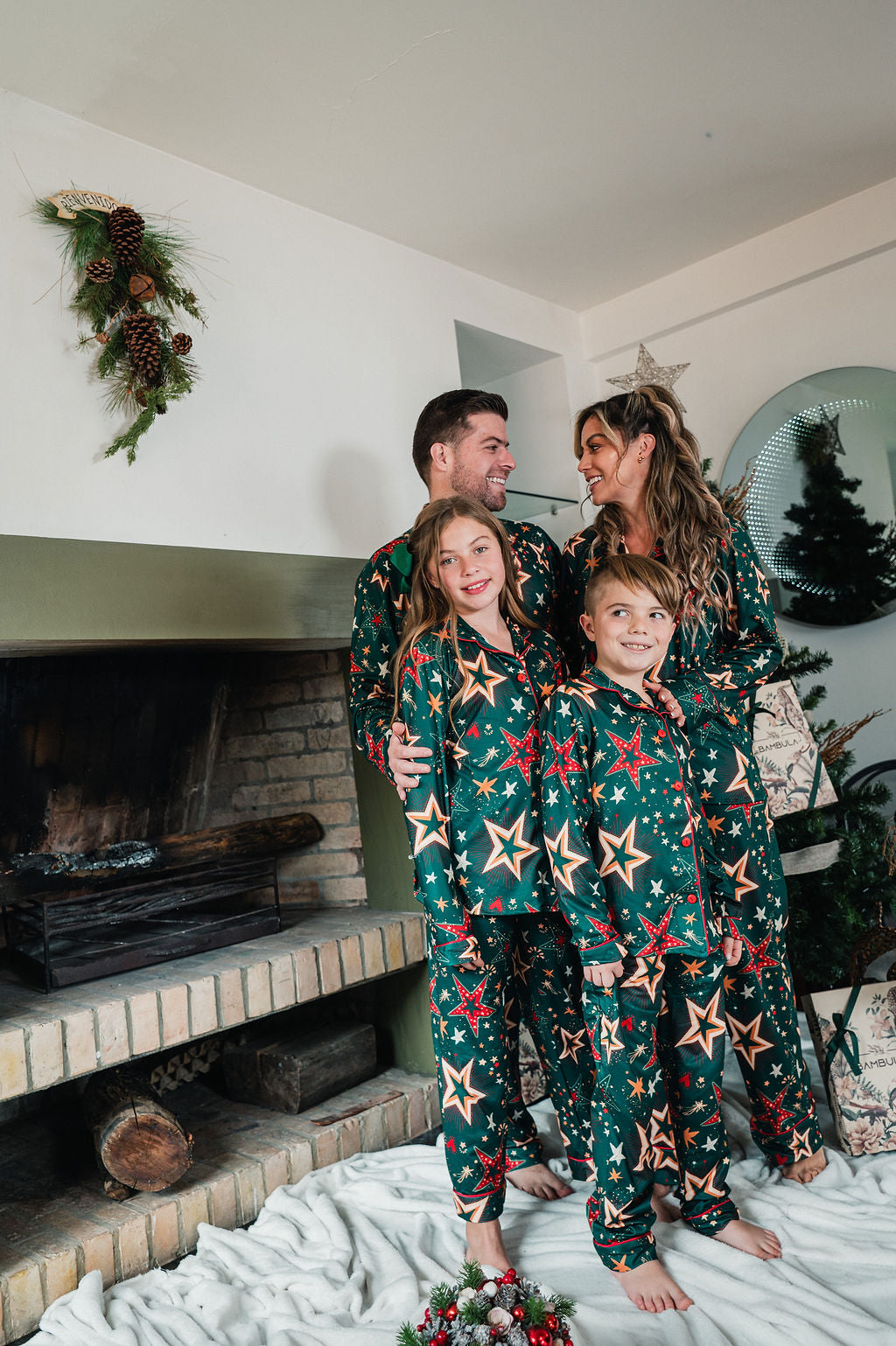 Estrella Magica Verde - KIDS: Camisa Manga Larga y Pantalon