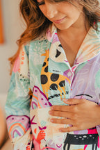 Fantasia - Camisa Manga Larga Y Pantalon Ancho Maternidad