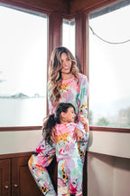 Fantasia Print Pequeño - KIDS: Cuello Redondo y Pantalon