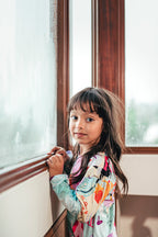Fantasia Print Pequeño - KIDS: Cuello Redondo y Pantalon