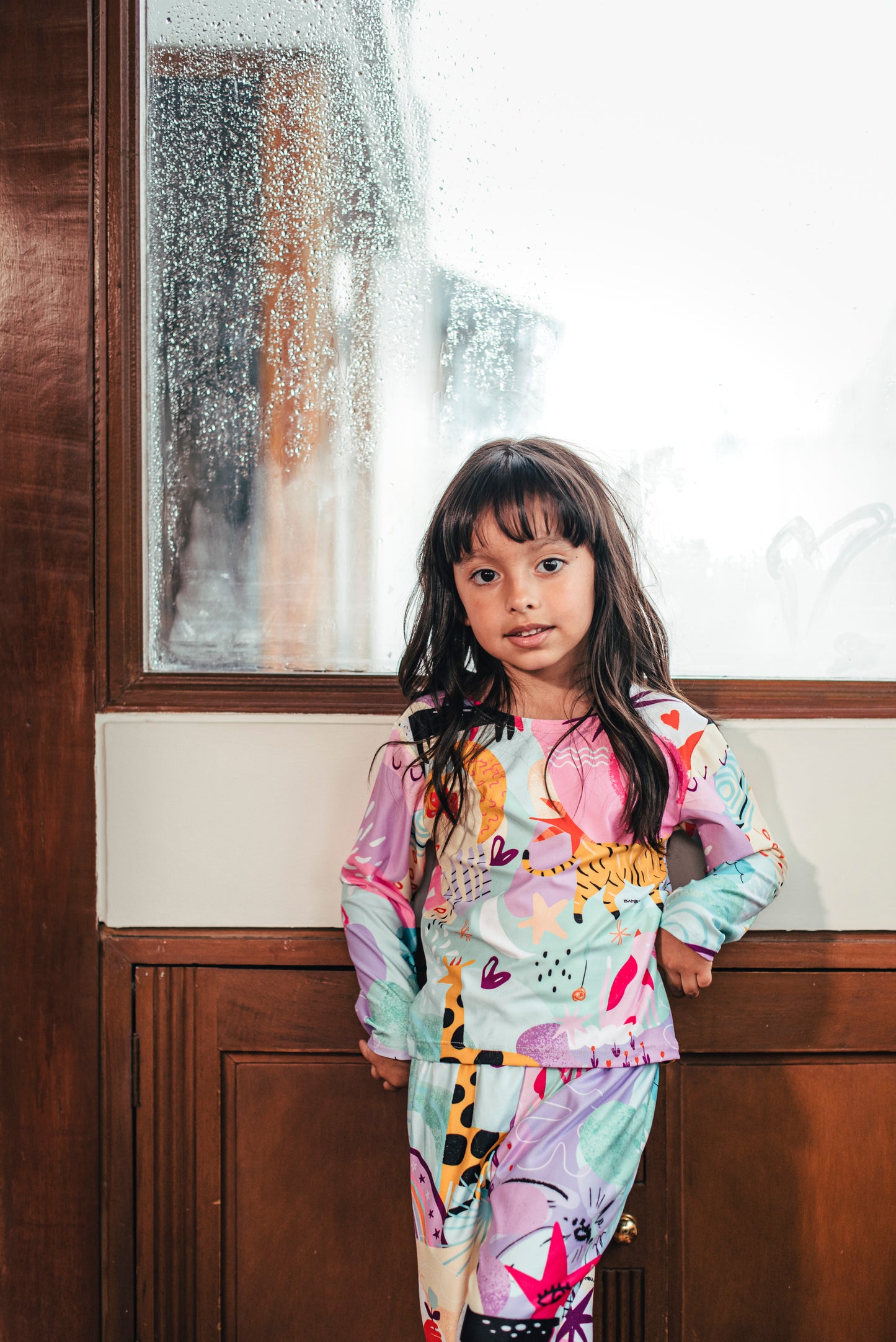 Fantasia Print Pequeño - KIDS: Cuello Redondo y Pantalon