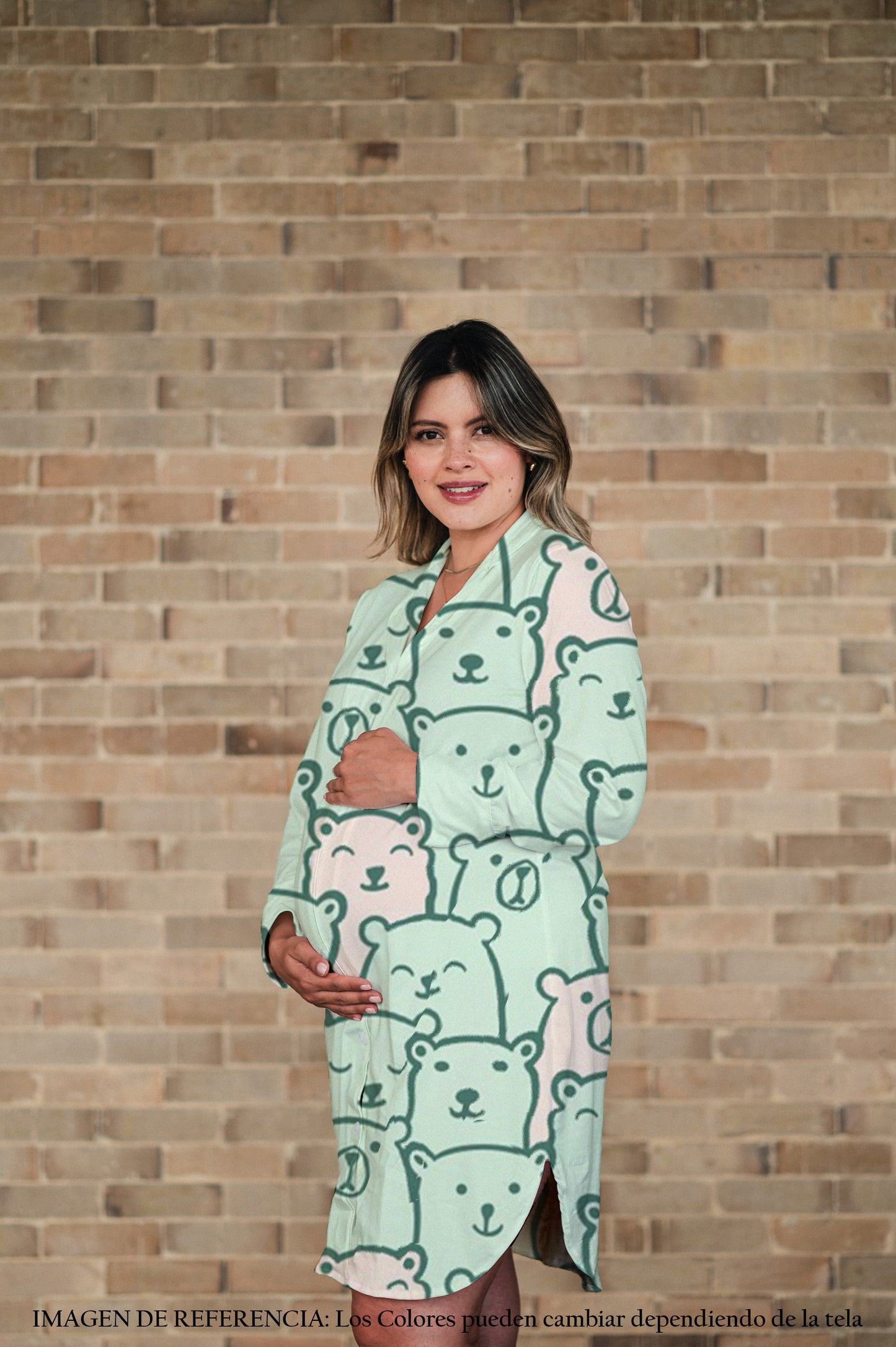 Green Bear - Camison Manga Larga Maternidad