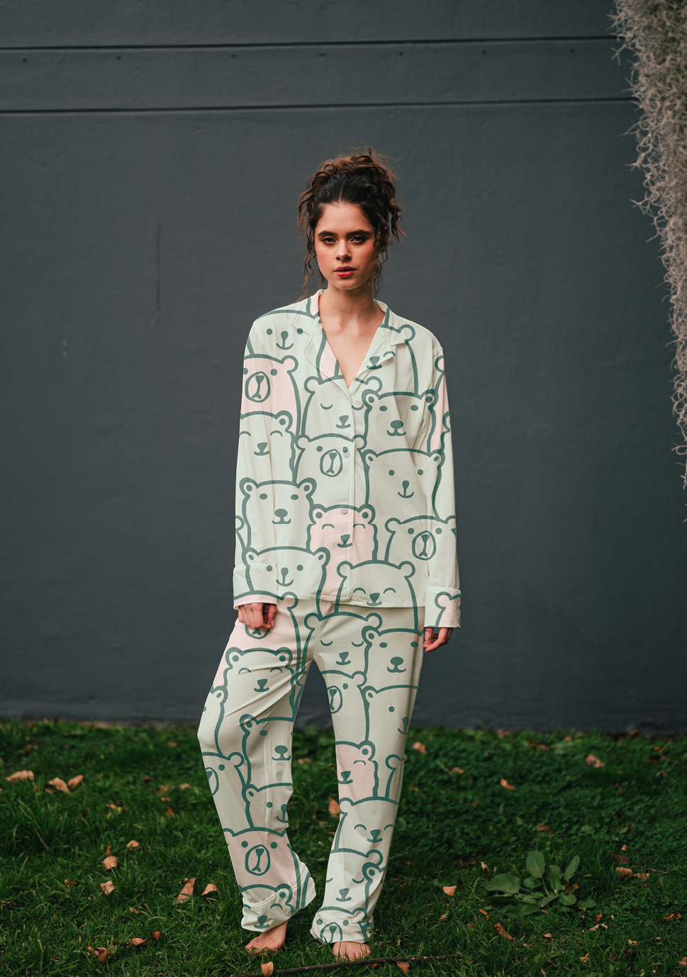 Green Bear - Camisa Manga Larga y Pantalon