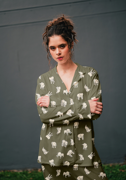 Green Elephants - Camisa Manga Larga y Pantalon