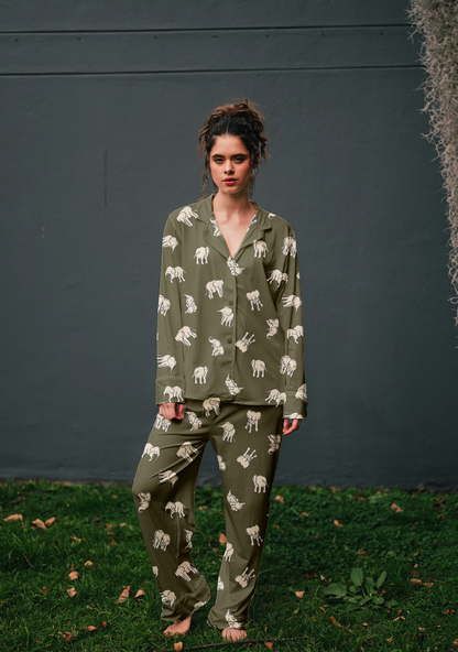 Green Elephants - Camisa Manga Larga y Pantalon