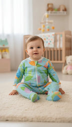 Happy Place Blue - Enterizo Bebe foto de cuerpo entero