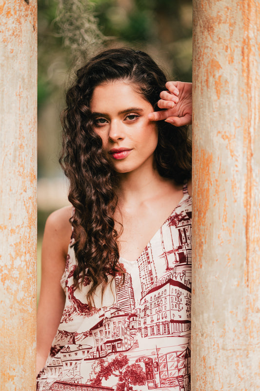 Hazel City - Blusa Tiritas y Pantalon