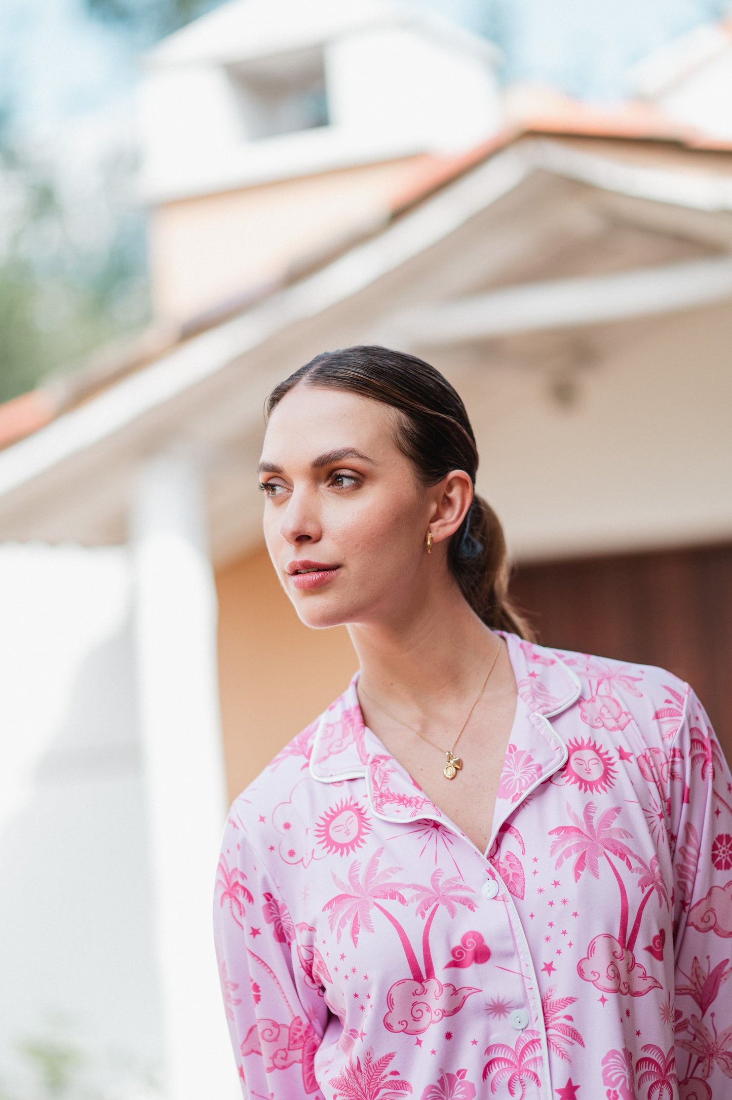 Isla Mujeres Rosa - Camisa Manga Larga y Pantalon