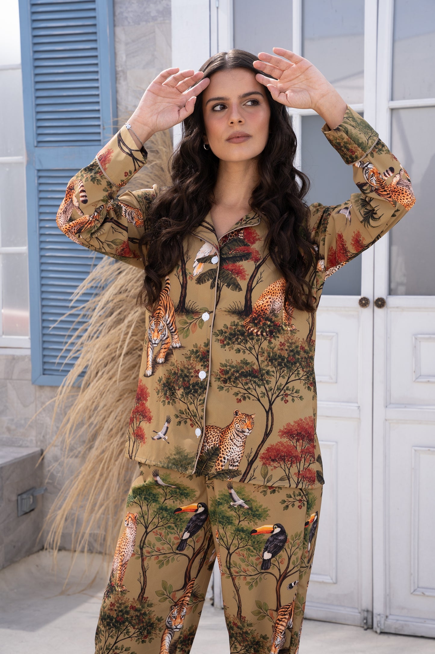 Jungla Oliva - Camisa Manga Larga y Pantalon