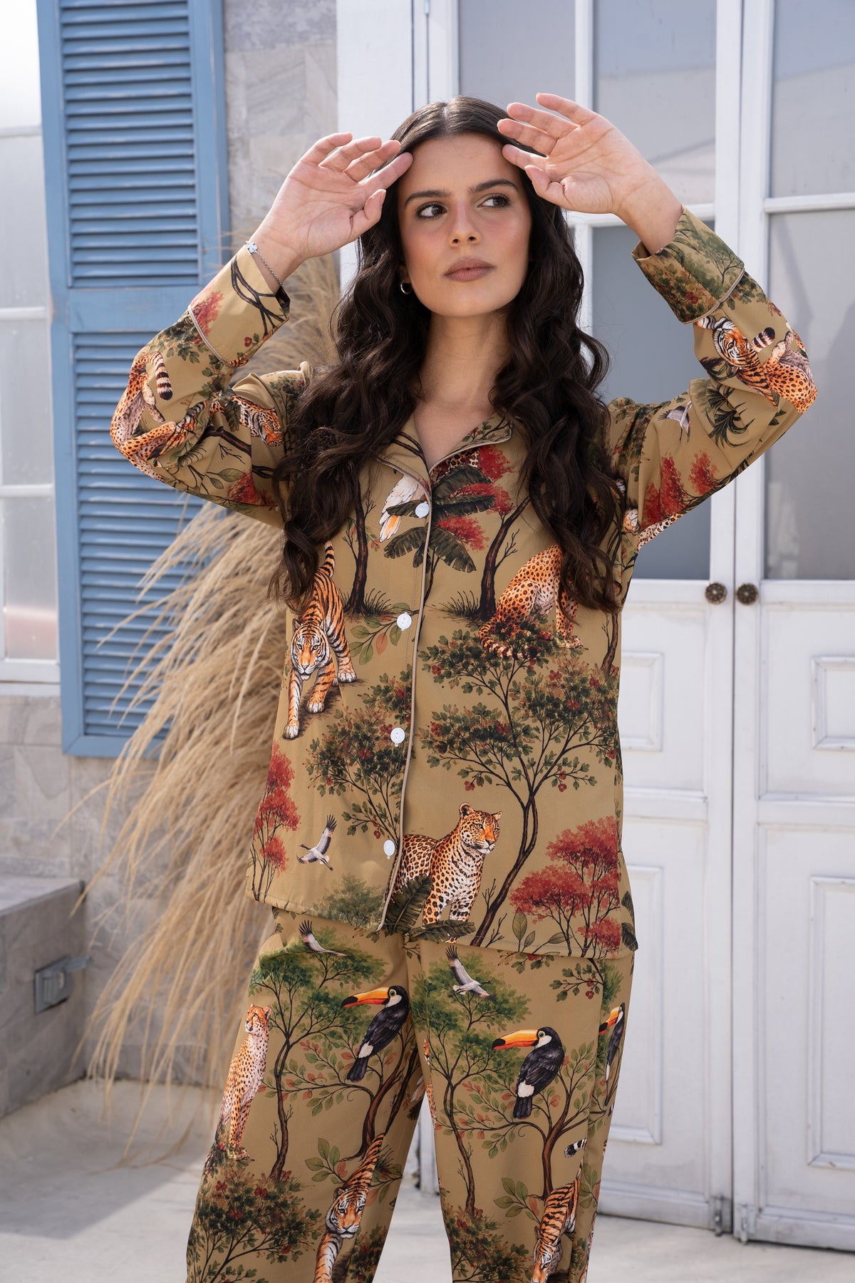 Jungla Oliva - Camisa Manga Larga y Pantalon