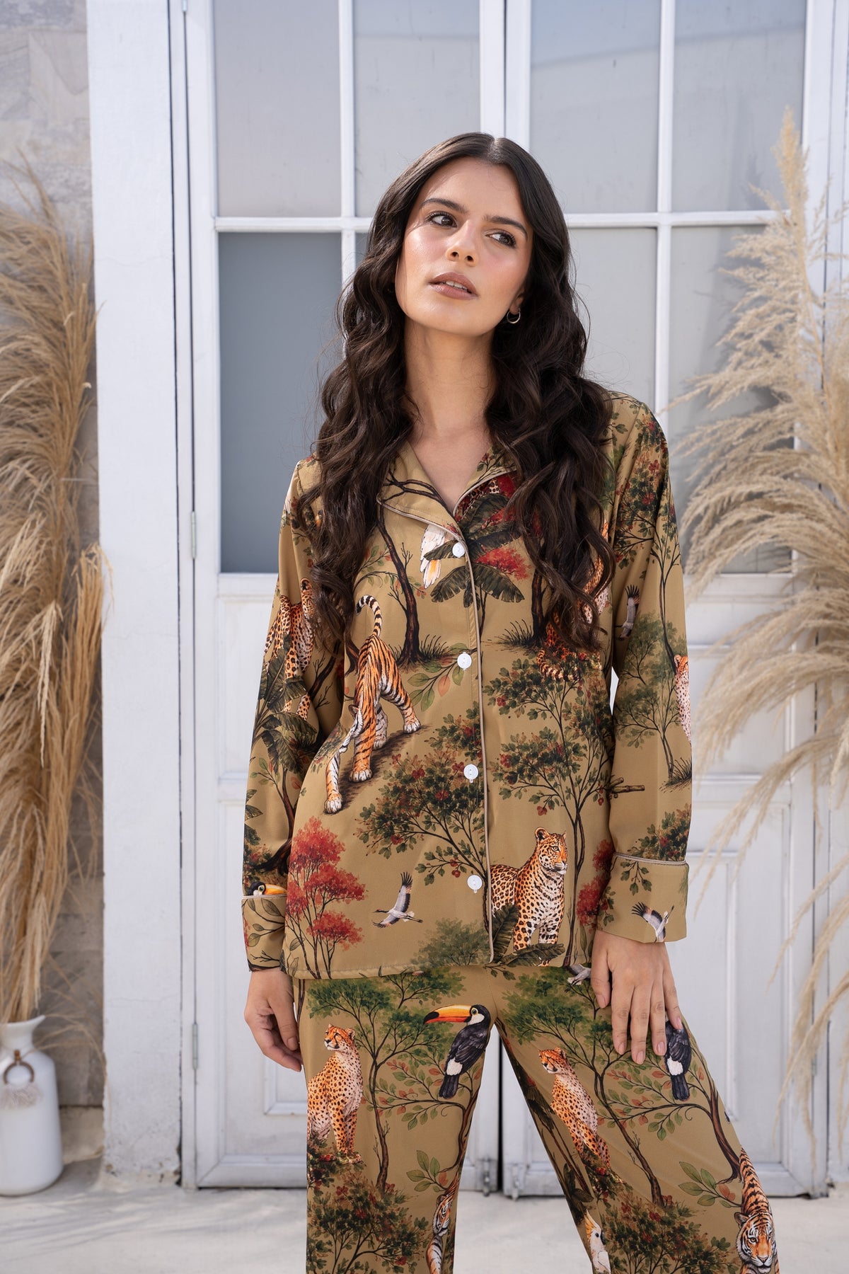 Jungla Oliva - Camisa Manga Larga y Pantalon