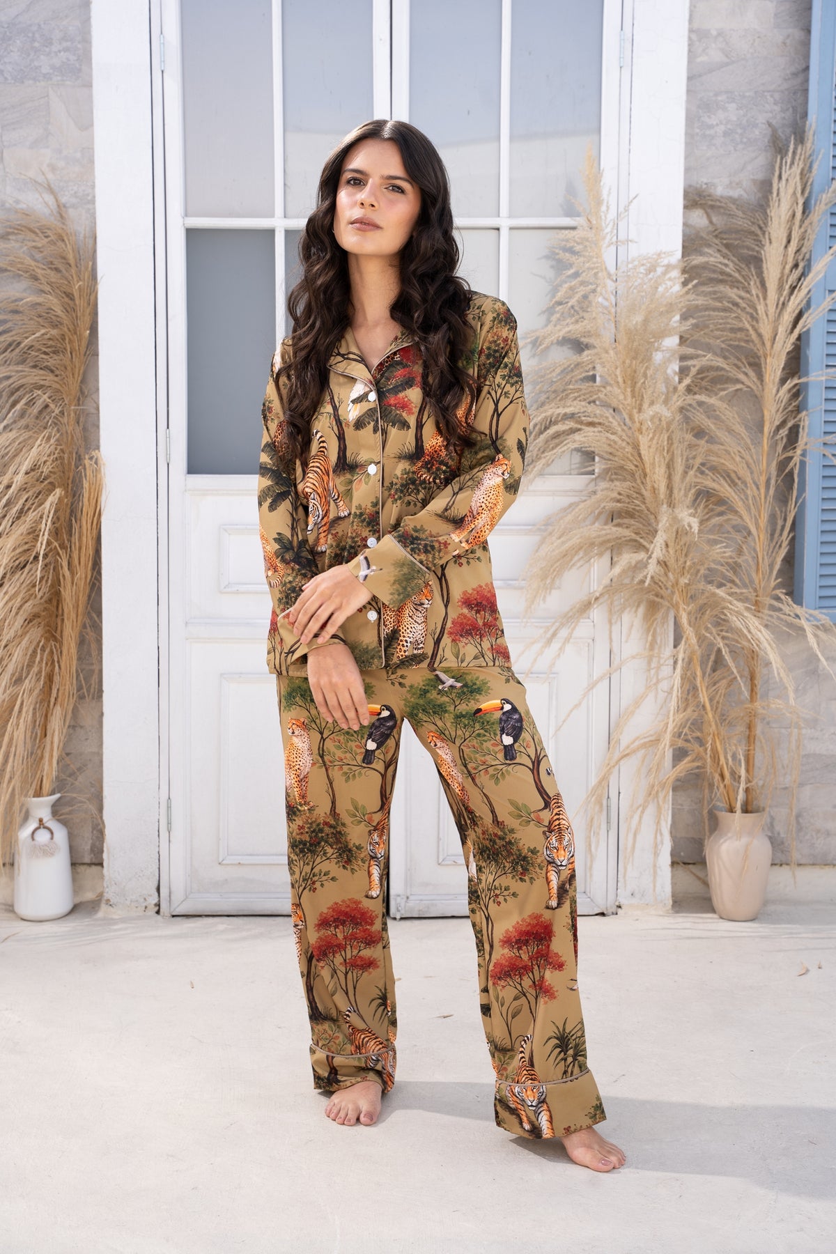 Jungla Oliva - Camisa Manga Larga y Pantalon