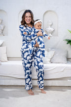 Jungle Animals Blue - Camisa Manga Larga y Pantalon