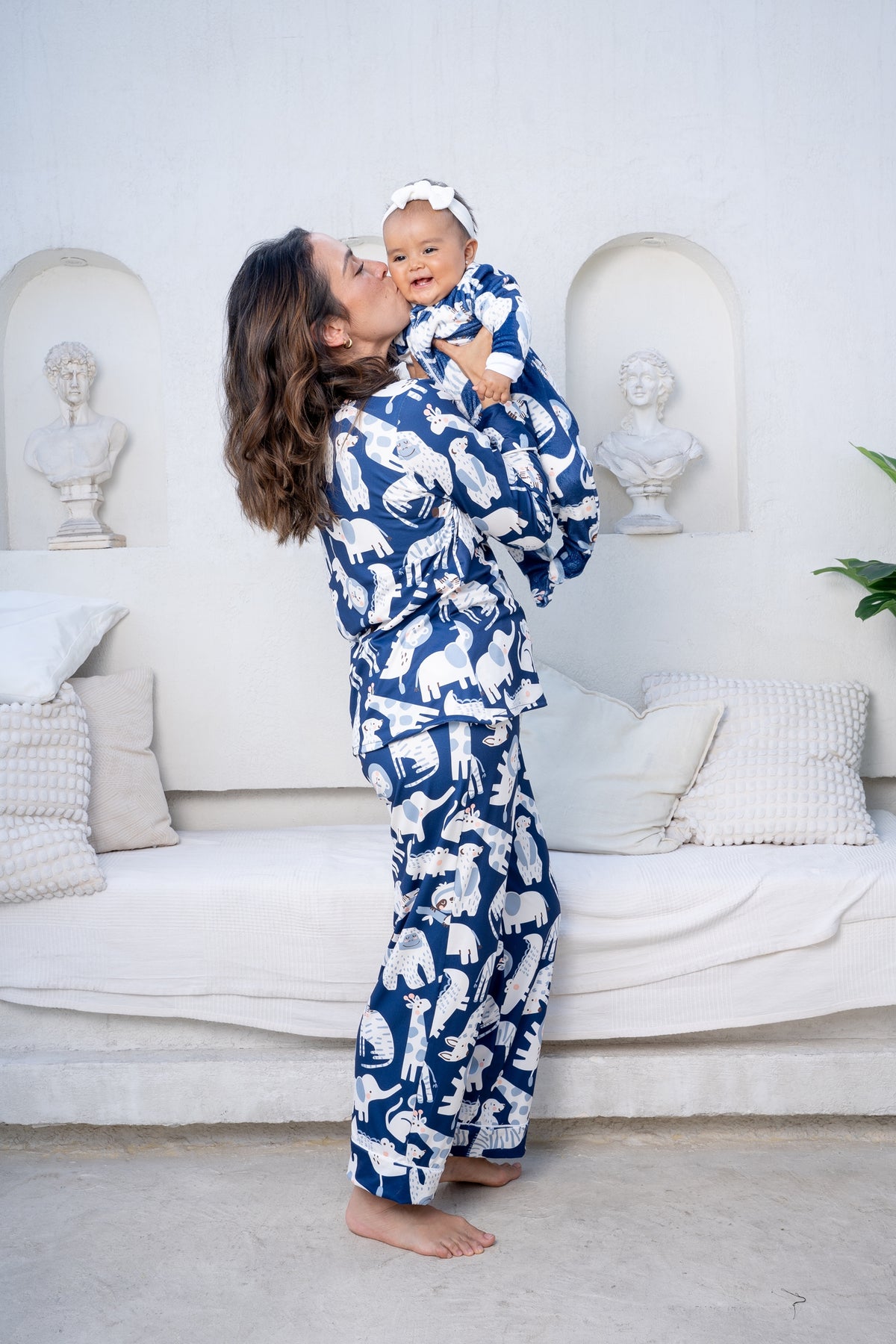 Jungle Animals Blue - Camisa Manga Larga y Pantalon