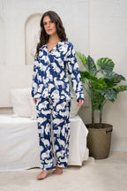 Jungle Animals Blue - Camisa Manga Larga y Pantalon