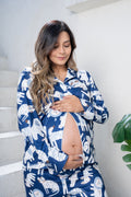 Jungle Animals Blue - Camisa y Pantalon Maternidad READY TO SHIP