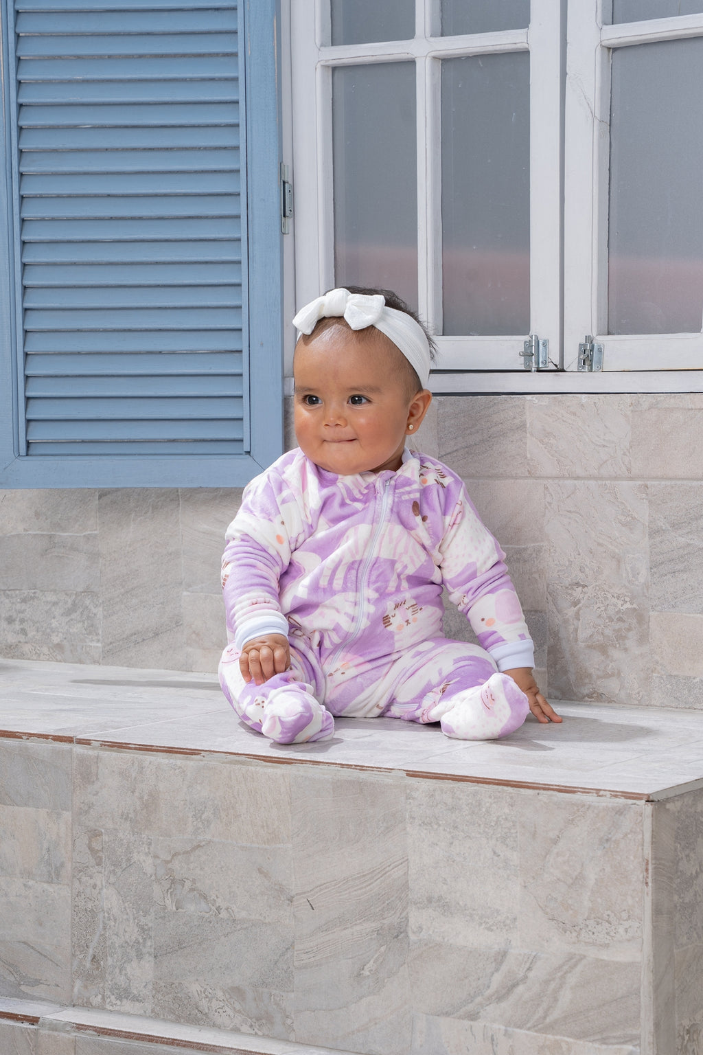Jungle Animals Lilac - Enterizo de Bebe