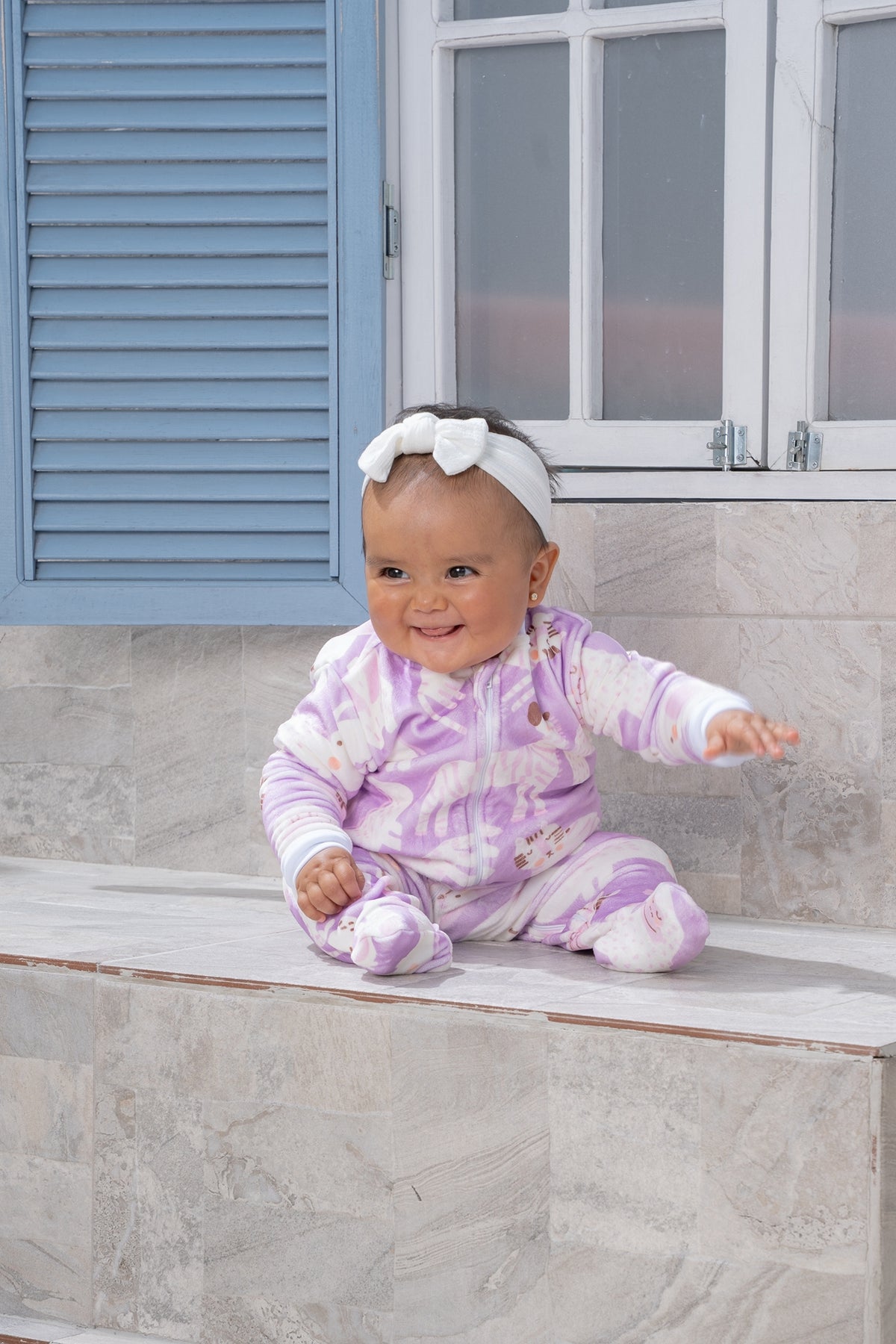 Jungle Animals Lilac - Enterizo de Bebe