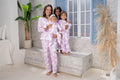 Jungle Animals Lilac - Kids: Cuello Redondo y Pantalon