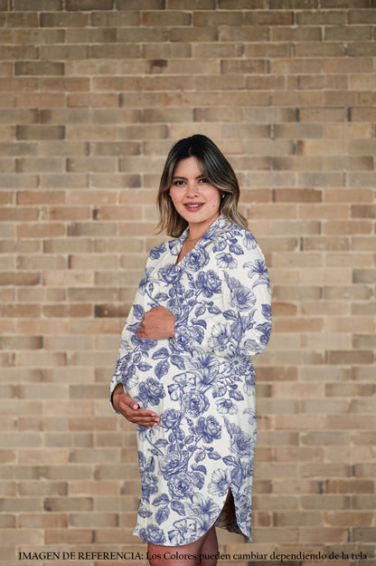 Lirios Azul - Camison Maternidad