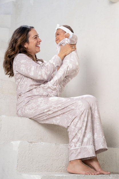 Lirios Nude - Camisa Manga Larga y Pantalon