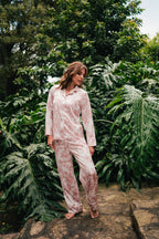 Lirios Rosa - Camisa Manga Larga y Pantalon READY TO SHIP