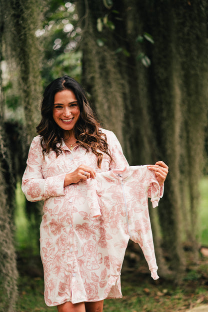 Lirios Rosa - Camison Maternidad