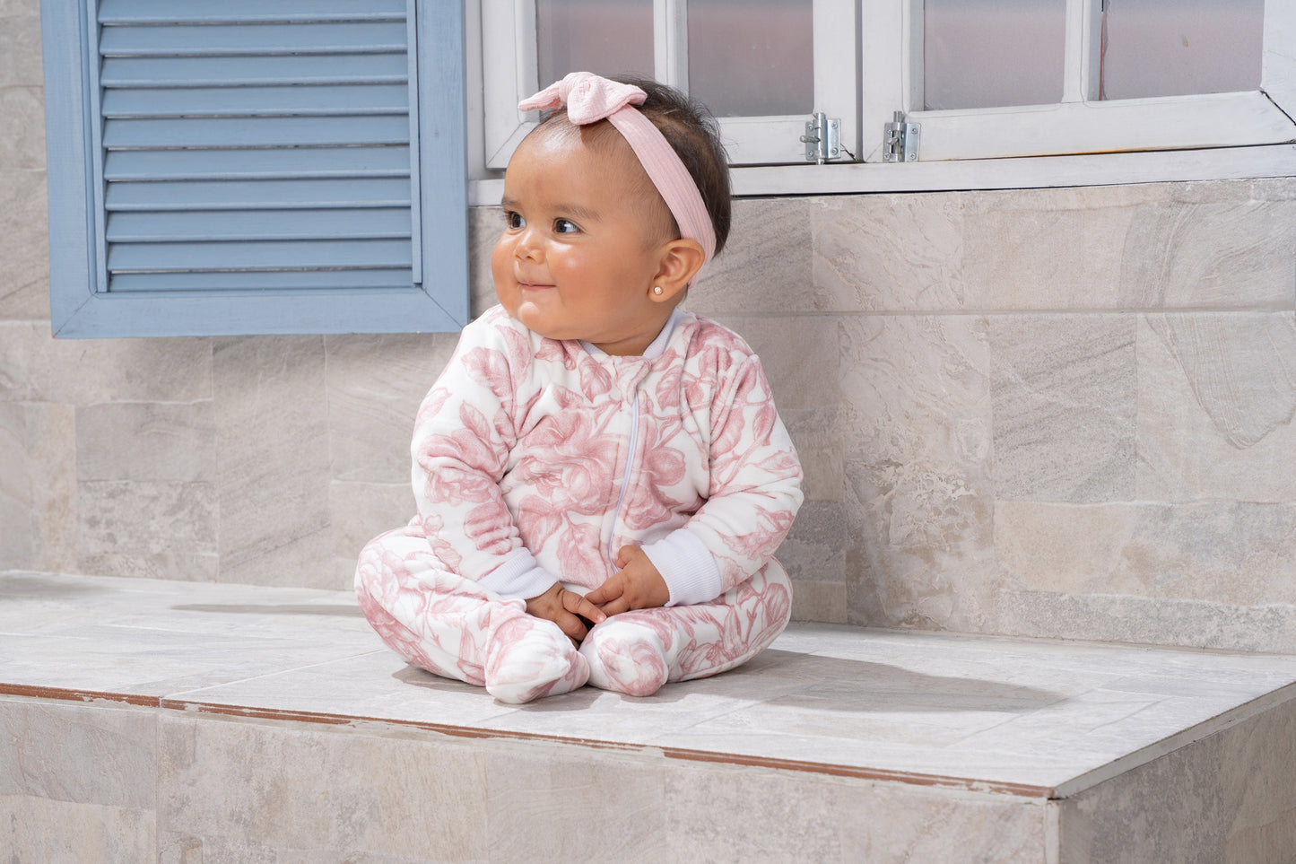 Lirios Rosa - Enterizo de Bebe