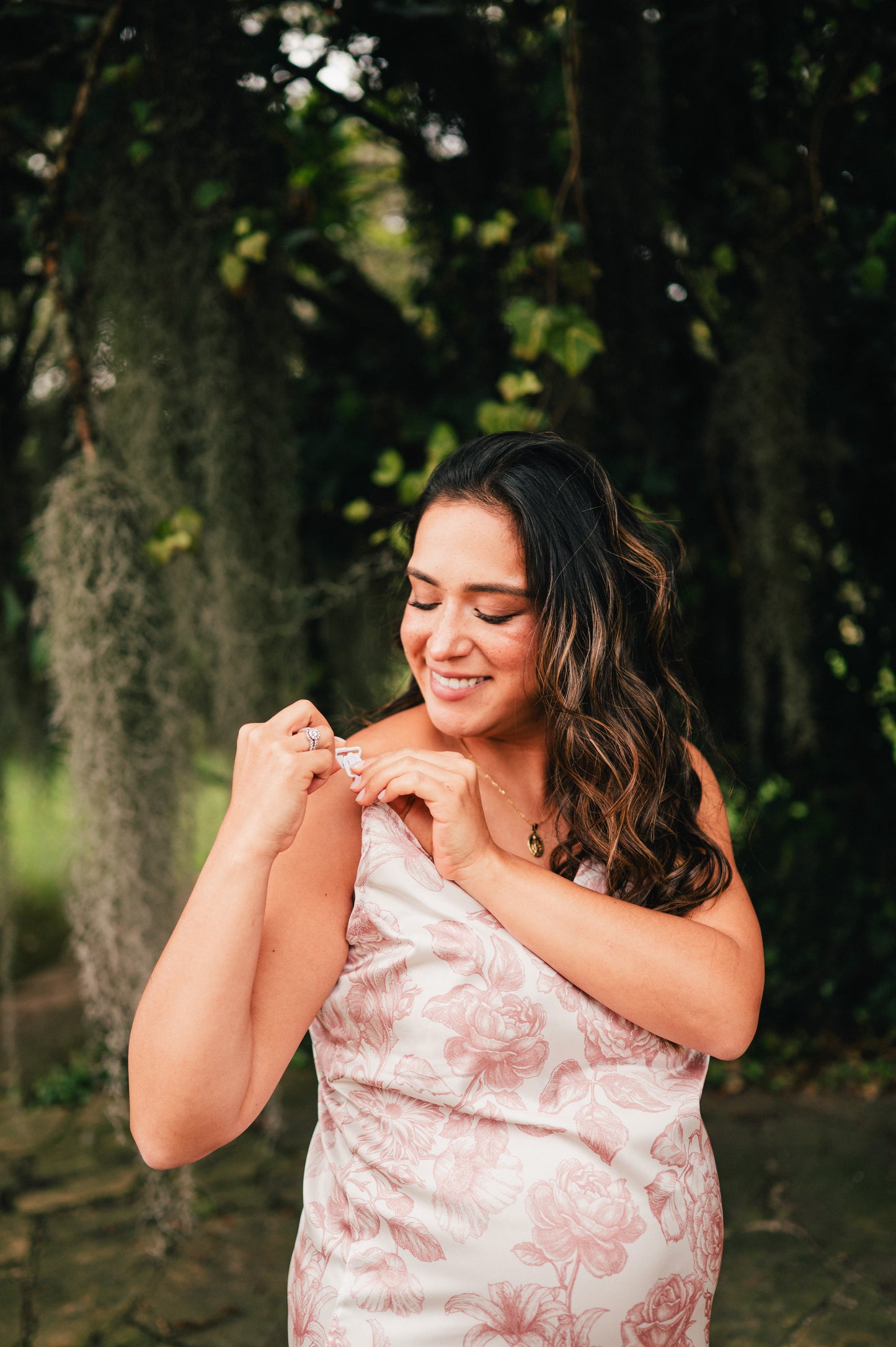 Lirios Rosa - Kimono y Bata con Broches de Lactancia