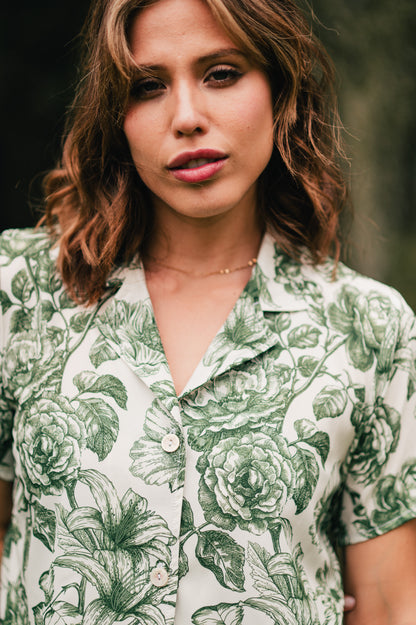 Lirios Verde - Camisa Manga Corta y Short