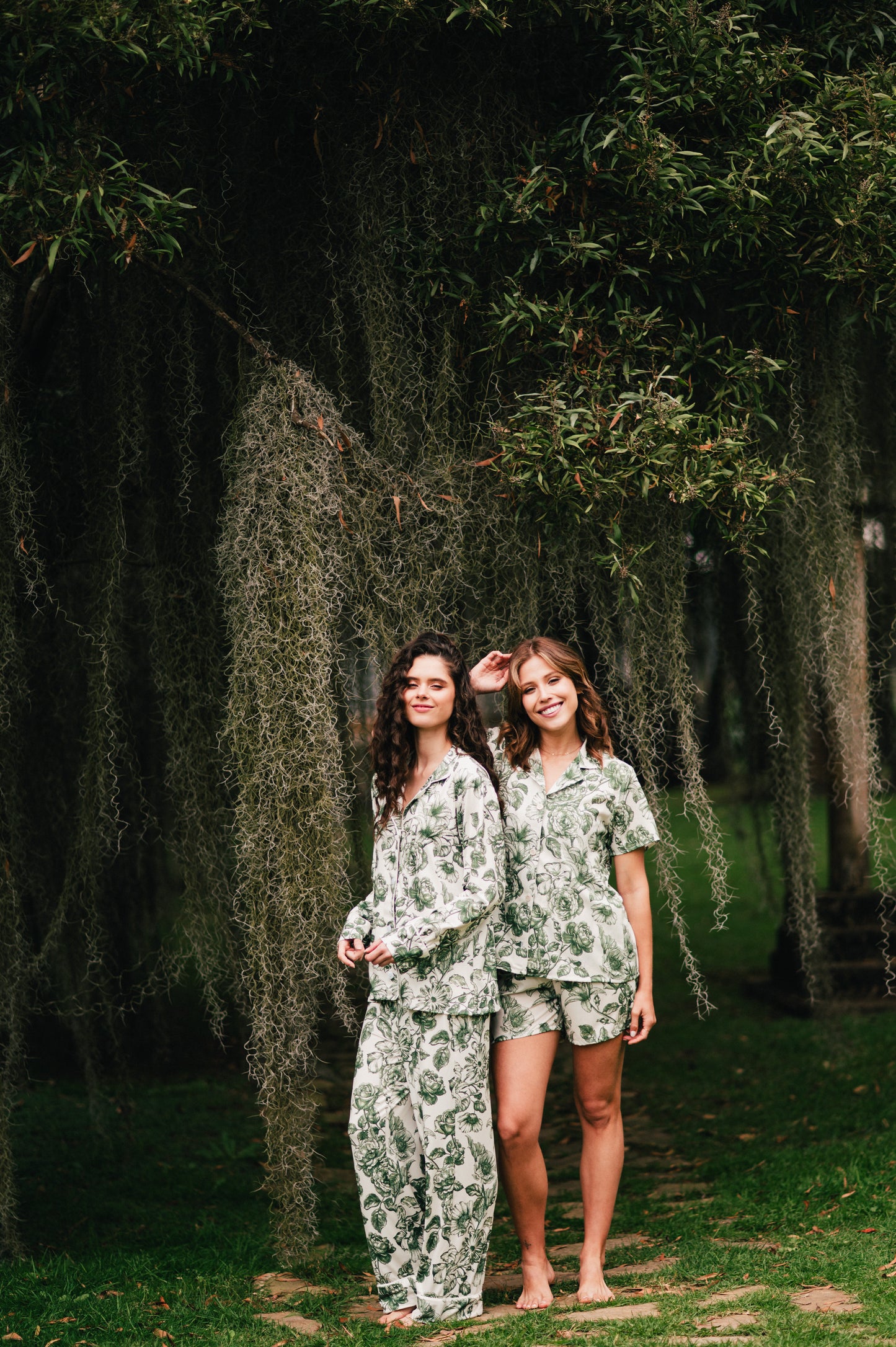 Lirios Verde - Camisa Manga Corta y Short