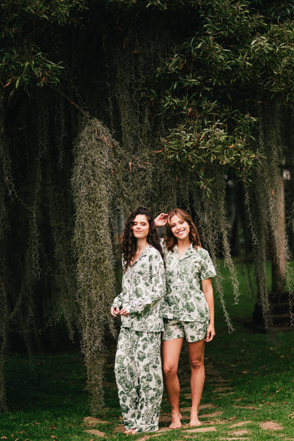 Lirios Verde - Camisa Manga Corta y Short