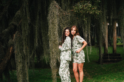 Lirios Verde - Camisa Manga Corta y Short