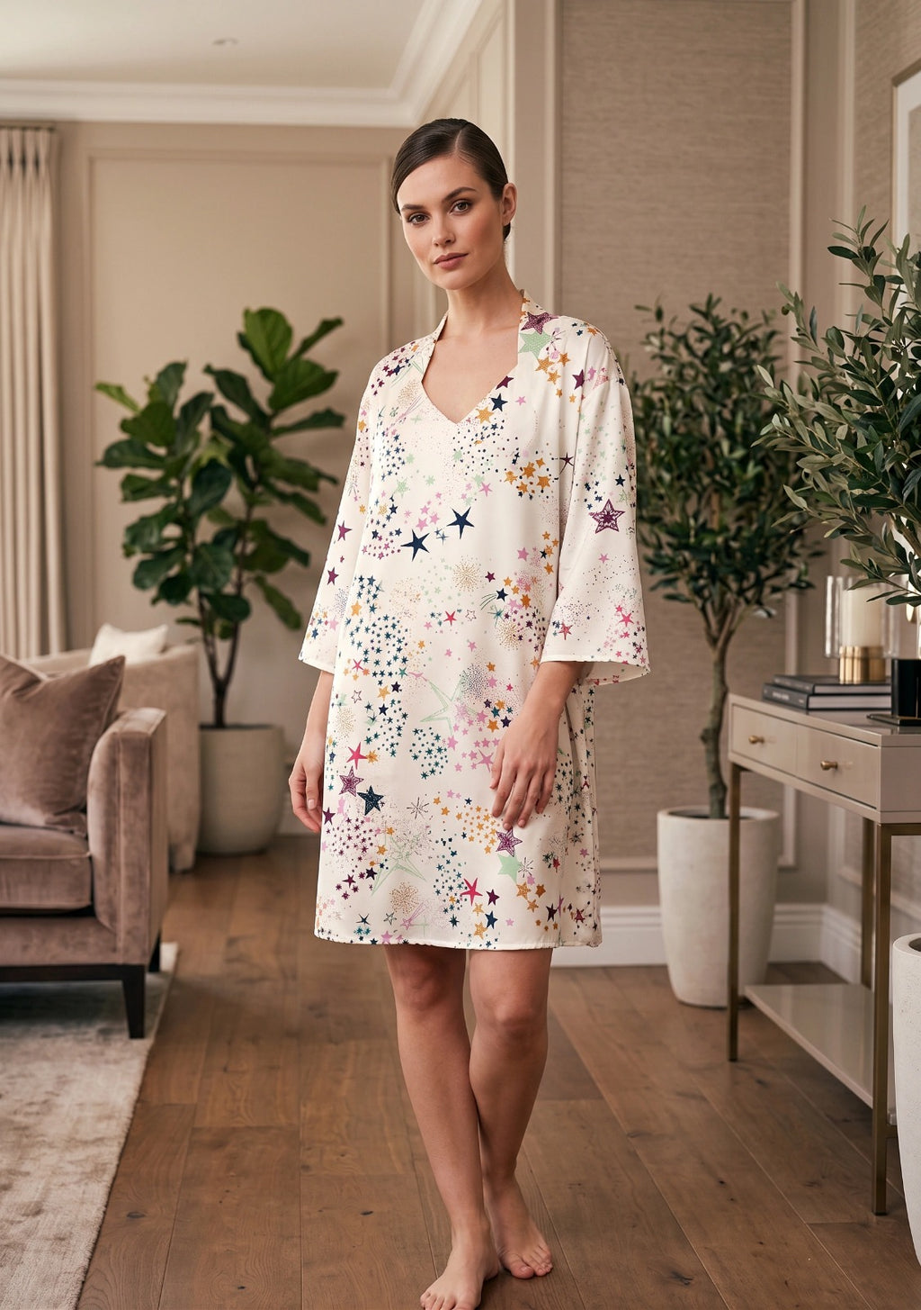 Lluvia De Estrellas - Bata y Kimono