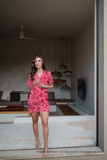Magic Love Pink - Camisa Manga Corta y Short