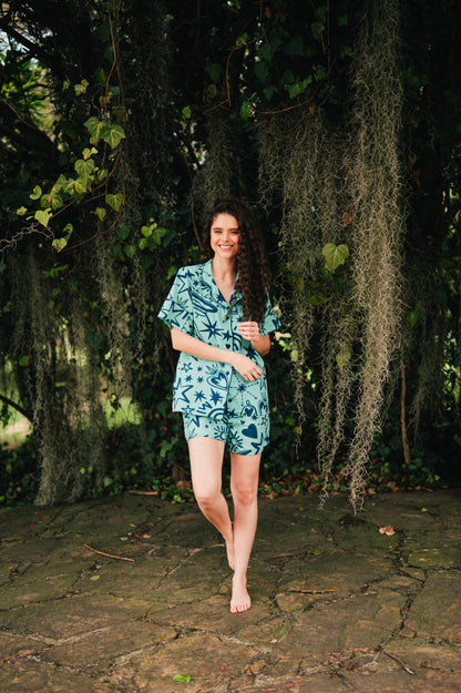 Magic Love Blue - Camisa Manga Corta y Short