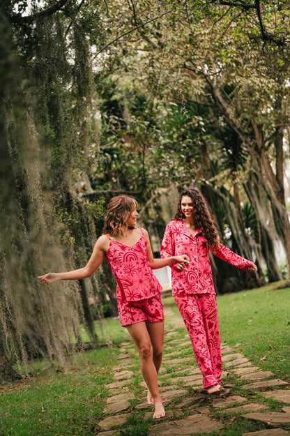 Magic Love Pink - Camisa Manga Larga y Pantalon