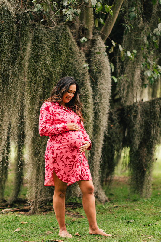Magic Love Pink - Camison Maternidad