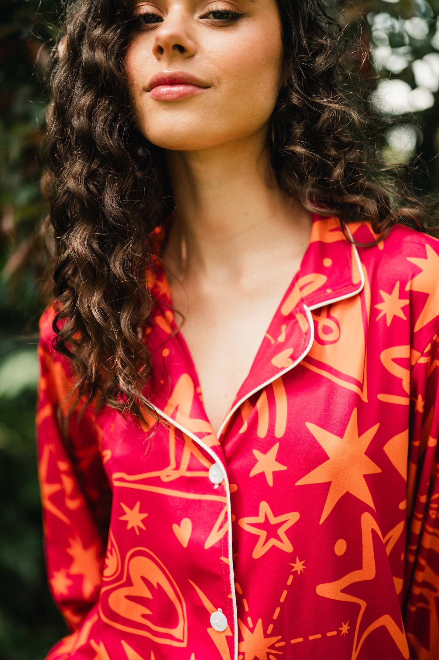 Magic Love Red - Camisa Manga Larga y Pantalon